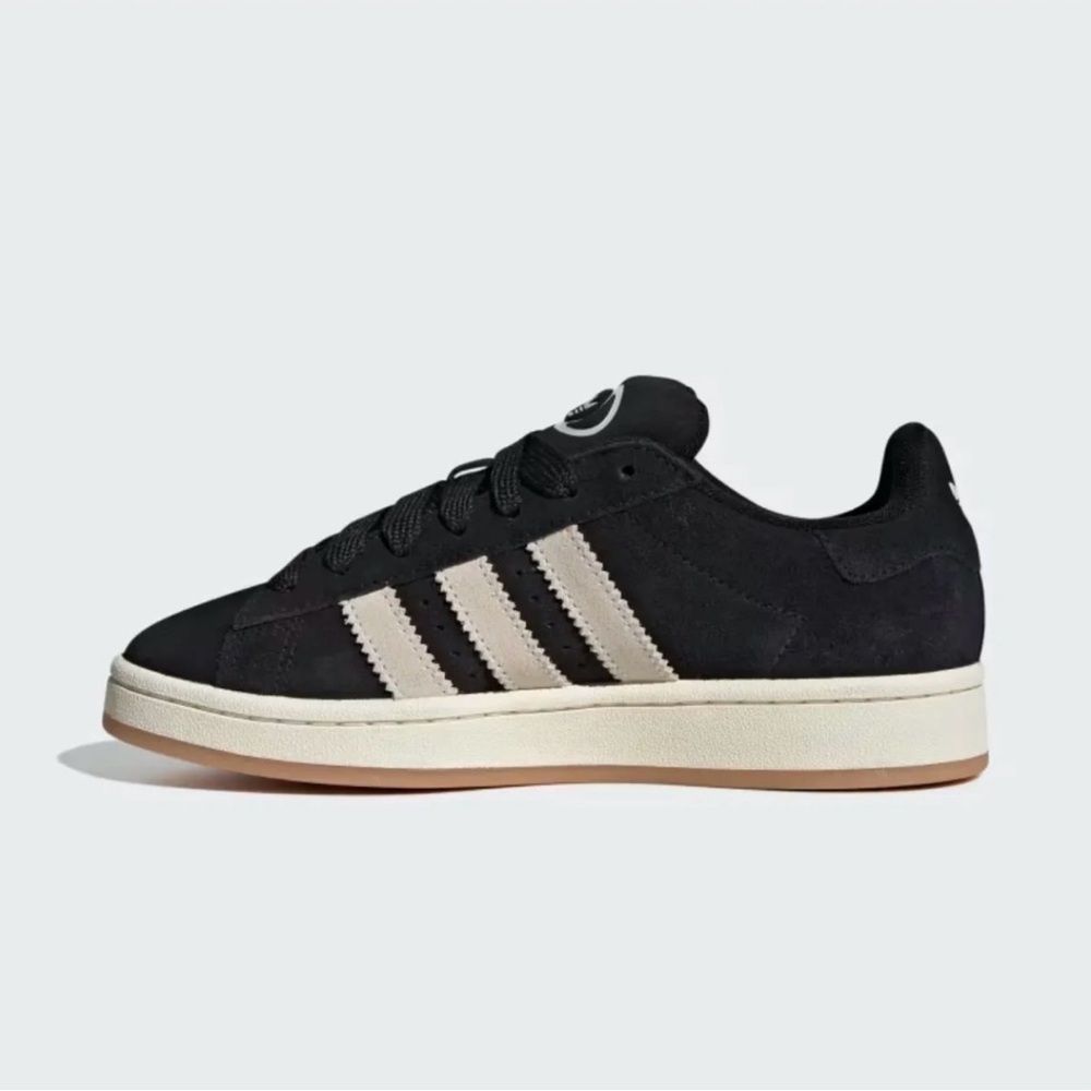 Adidas Campus Black with Cream Stripes - Picture 2 of 5